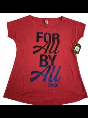 Zumba Fitness For All By All Tshirt NWT SIZE SMALL